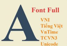 Tải Font Full – Phông chữ tếng Việt đầy đủ cho win 7/8/10 download full font chữ cho win 7,8,10, xp