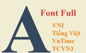 Tải Font Full – Phông chữ tếng Việt đầy đủ cho win 7/8/10 download full font chữ cho win 7,8,10, xp