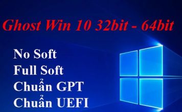 Tải Ghost Win 10 32bit – 64bit nhẹ, đa cấu hình link Google Drive