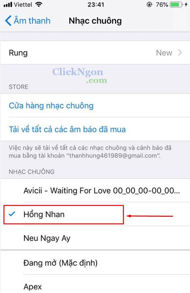 cài nhạc chuông cho điện thoại iphone bằng phần mềm itunes