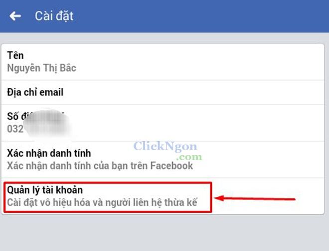 xóa tài khoản facebook tạm thời