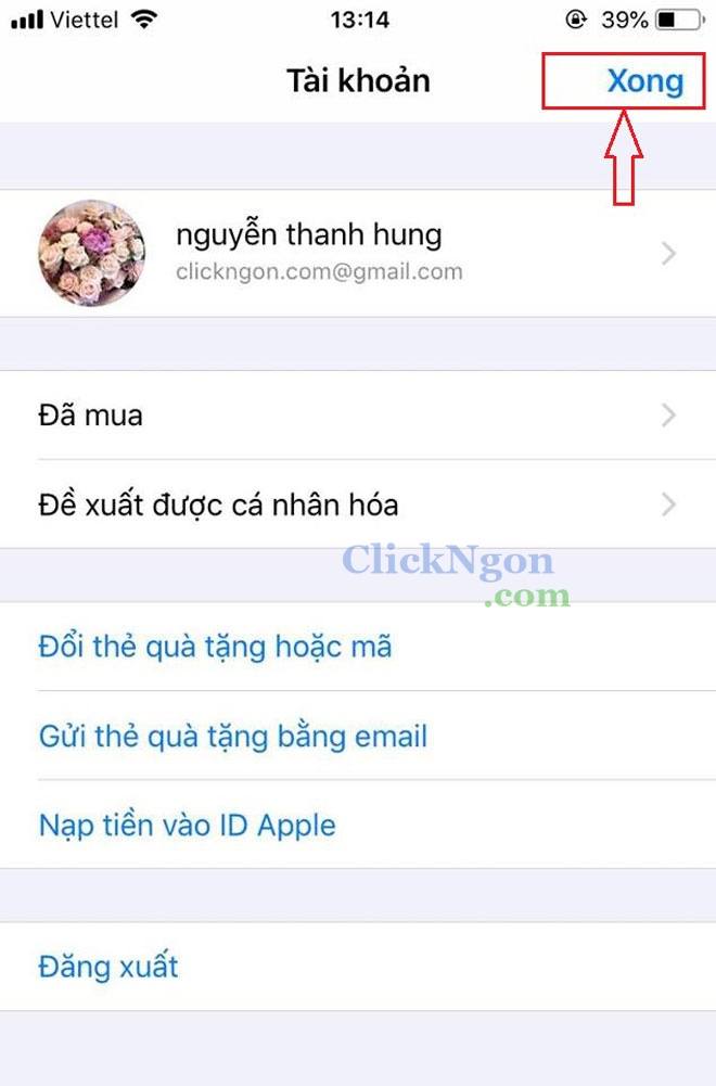 đăng nhập apple id