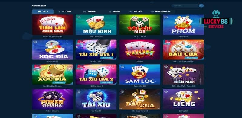 Game bài tại Lucky88