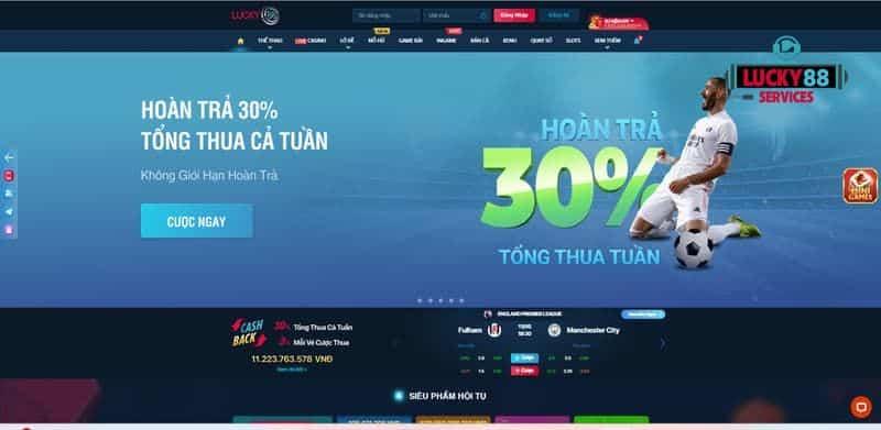 Khuyến mãi tại cổng Lucky88